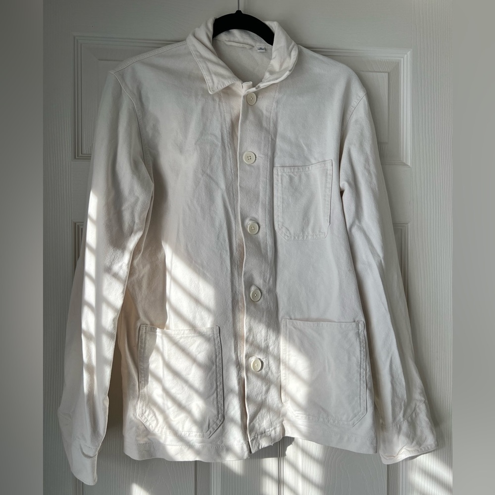 Uniqlo Men’s Oversized Chorecoat in Off-White, XS